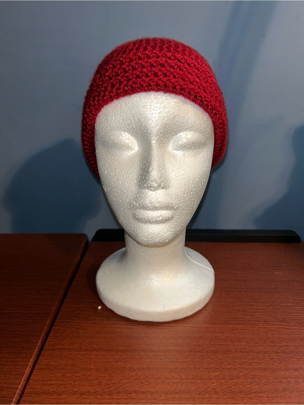Handmade Red Crochet Beanie